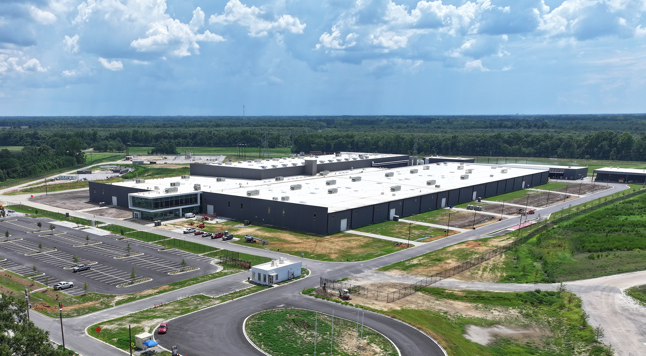Drone picture of the new e-VAC facility in Sumter, SC